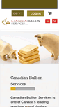 Mobile Screenshot of canadianbullionservices.com